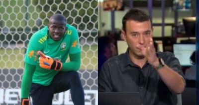 Goleiro do Vitória xinga e apresentador rebate: 'Educação não vende na farmácia'