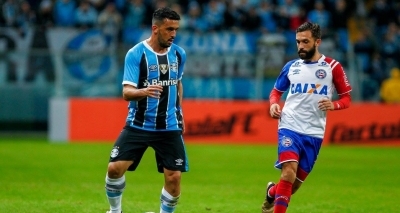 Bahia vacila no fim e perde para o Grêmio por 1 a 0 fora de casa