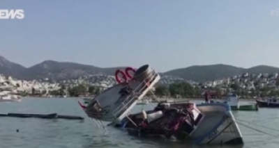 Terremoto seguido de tsunami deixa dois mortos na Turquia
