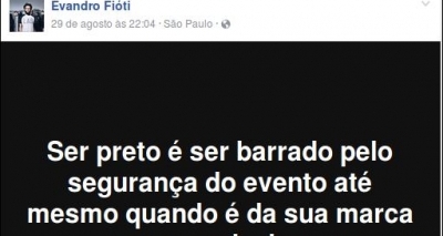 Estilista denuncia preconceito racial após ser barrado no desfile da própria marca no SPFW