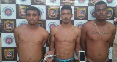 Trio acusado de assalto é preso após atirar contra policial em Barreiras